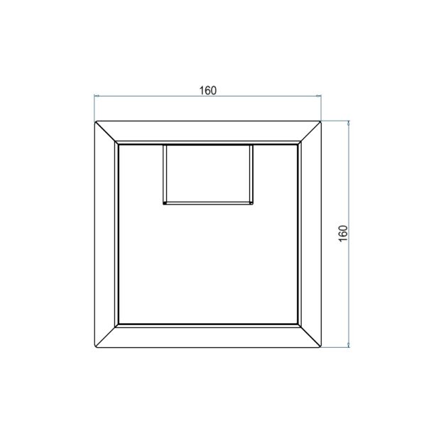Produktbild UBD 131 127  -  Unterflur-Bodendose UBD 130 mit Rand inkl. belegtem Deckel und 1 Schnurauslass